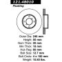 CENTRIC PARTS 121.48010 C-Tek Standard Brake Rotor