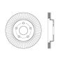 CENTRIC PARTS 121.58012 C-Tek Standard Brake Rotor