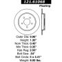 CENTRIC PARTS 121.61068 C-Tek Standard Brake Rotor