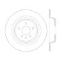 CENTRIC PARTS 121.61107 C-Tek Standard Brake Rotor