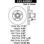 CENTRIC PARTS 121.62002 C-Tek Standard Brake Rotor