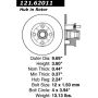 CENTRIC PARTS 121.62011 C-Tek Standard Brake Rotor