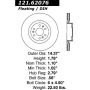 CENTRIC PARTS 121.62076 C-Tek Standard Brake Rotor