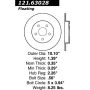 CENTRIC PARTS 121.63028 C-Tek Standard Brake Rotor