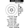 CENTRIC PARTS 121.65014 C-Tek Standard Brake Rotor