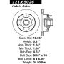 CENTRIC PARTS 121.65026 C-Tek Standard Brake Rotor
