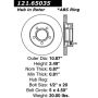 CENTRIC PARTS 121.65035 C-Tek Standard Brake Rotor