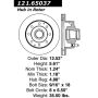 CENTRIC PARTS 121.65037 C-Tek Standard Brake Rotor