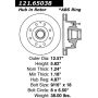 CENTRIC PARTS 121.65038 C-Tek Standard Brake Rotor
