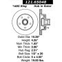 CENTRIC PARTS 121.65048 C-Tek Standard Brake Rotor