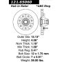 CENTRIC PARTS 121.65060 C-Tek Standard Brake Rotor