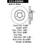 CENTRIC PARTS 121.65066 C-Tek Standard Brake Rotor