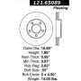 CENTRIC PARTS 121.65089 C-Tek Standard Brake Rotor