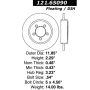 CENTRIC PARTS 121.65090 C-Tek Standard Brake Rotor