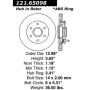 CENTRIC PARTS 121.65098 C-Tek Standard Brake Rotor