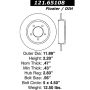 CENTRIC PARTS 121.65108 C-Tek Standard Brake Rotor