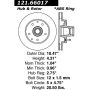 CENTRIC PARTS 121.66017 C-Tek Standard Brake Rotor