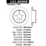 CENTRIC PARTS 121.66068 C-Tek Standard Brake Rotor