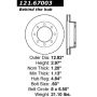 CENTRIC PARTS 121.67003 C-Tek Standard Brake Rotor