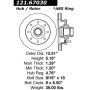 CENTRIC PARTS 121.67030 C-Tek Standard Brake Rotor