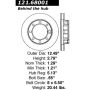 CENTRIC PARTS 121.68001 C-Tek Standard Brake Rotor