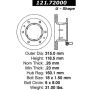 CENTRIC PARTS 121.72000 C-Tek Standard Brake Rotor