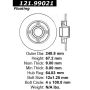 CENTRIC PARTS 121.99021 C-Tek Standard Brake Rotor