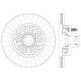 CENTRIC PARTS 121.99076 C-Tek Standard Brake Rotor