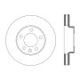 CENTRIC PARTS 121.99083 C-Tek Standard Brake Rotor