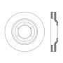 CENTRIC PARTS 121.99090 C-Tek Standard Brake Rotor