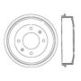 CENTRIC PARTS 122.10001 Centric Premium Brake Drum