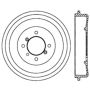 CENTRIC PARTS 122.25000 Centric Premium Brake Drum