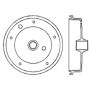 CENTRIC PARTS 122.33003 Centric Premium Brake Drum