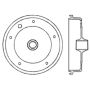 CENTRIC PARTS 122.33009 Centric Premium Brake Drum