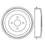 CENTRIC PARTS 122.34001 Centric Premium Brake Drum