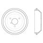 CENTRIC PARTS 122.35000 Centric Premium Brake Drum