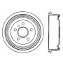 CENTRIC PARTS 122.36003 Centric Premium Brake Drum