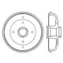 CENTRIC PARTS 122.40003 Centric Premium Brake Drum