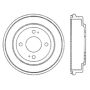CENTRIC PARTS 122.40009 Centric Premium Brake Drum
