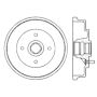 CENTRIC PARTS 122.42017 Centric Premium Brake Drum