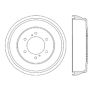 CENTRIC PARTS 122.42024 Centric Premium Brake Drum