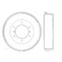 CENTRIC PARTS 122.42025 Centric Premium Brake Drum