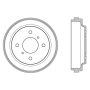 CENTRIC PARTS 122.42028 Centric Premium Brake Drum