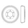 CENTRIC PARTS 122.43006 Centric Premium Brake Drum