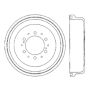 CENTRIC PARTS 122.44022 Centric Premium Brake Drum