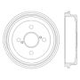 CENTRIC PARTS 122.44039 Centric Premium Brake Drum