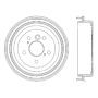 CENTRIC PARTS 122.44041 Centric Premium Brake Drum