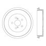 CENTRIC PARTS 122.44051 Centric Premium Brake Drum
