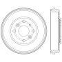CENTRIC PARTS 122.44054 Centric Premium Brake Drum