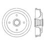 CENTRIC PARTS 122.45007 Centric Premium Brake Drum